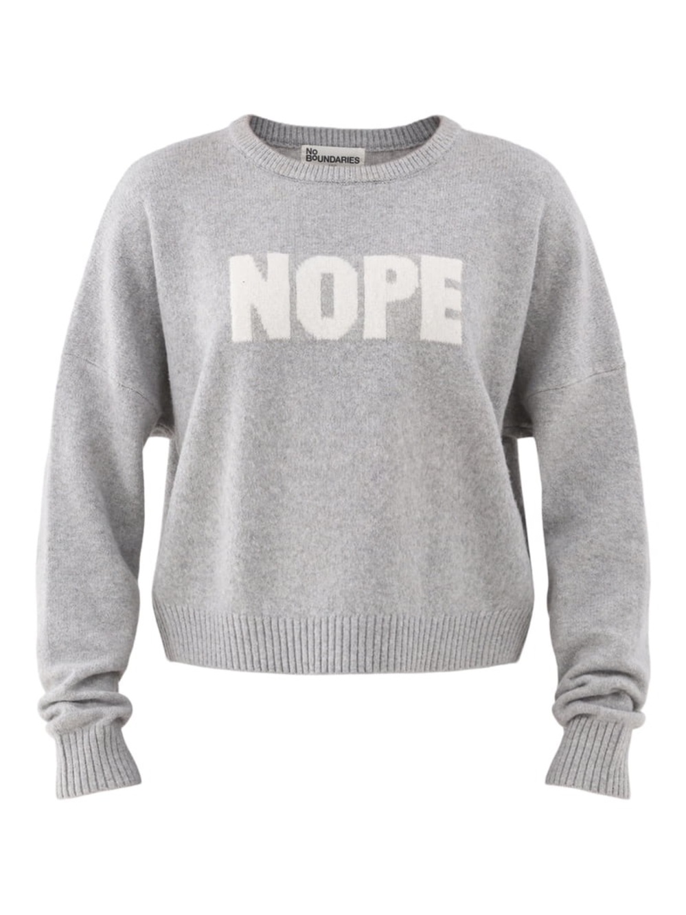No Boundaries NOPE Crewneck Sweater